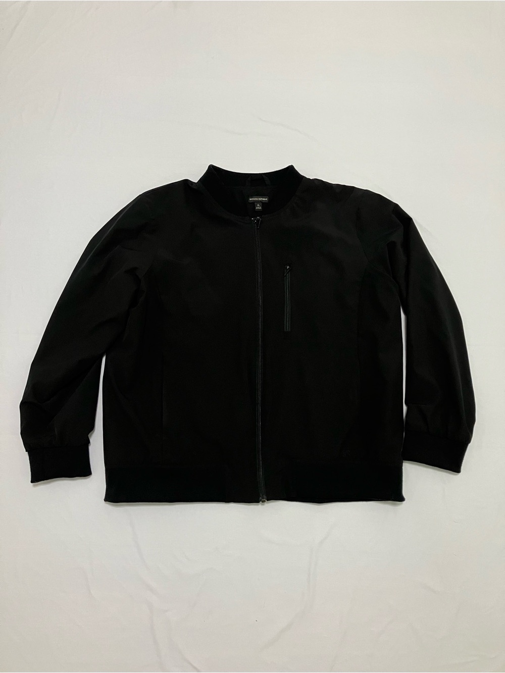 Banana Republic Men's Black Zip-Up Sweater Jacket